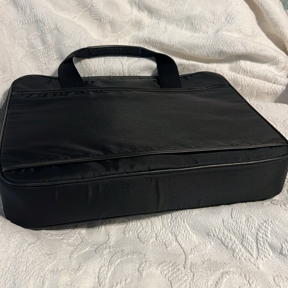 Vintage Hartmann Black Nylon Business Brief Briefcase Laptop Tote Work Bag - Picture 5 of 7